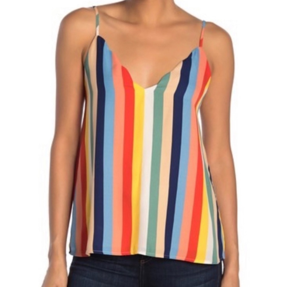 Nordstrom Rainbow Stripe Tank